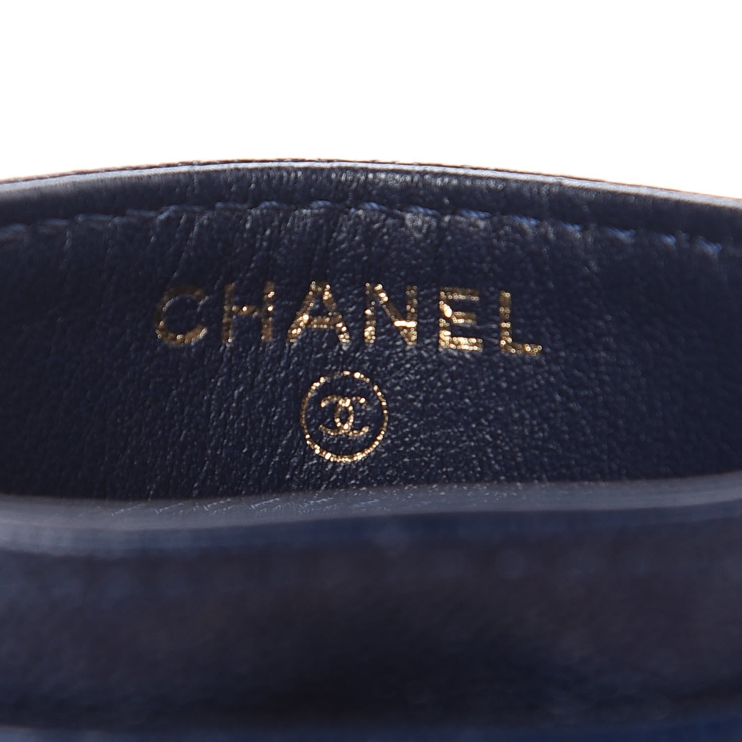 Chanel Caviar Quilted Boy Card Holder Blue 6 of 11