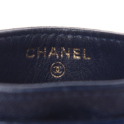 Chanel Caviar Quilted Boy Card Holder Blue 6 of 11