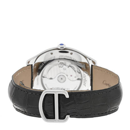 Cartier Stainless Steel Alligator 41mm Drive De Cartier Automatic Watch Black 3 of 5