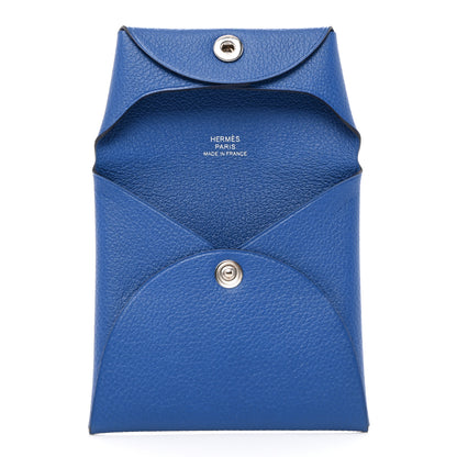 Hermes Evercolor Bastia Coin Purse Bleu France 5 of 7