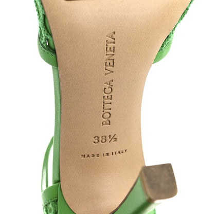 Bottega Veneta Mesh Nappa Stretch Ankle Tie 90mm Sandals 38.5 Grass 8 of 9