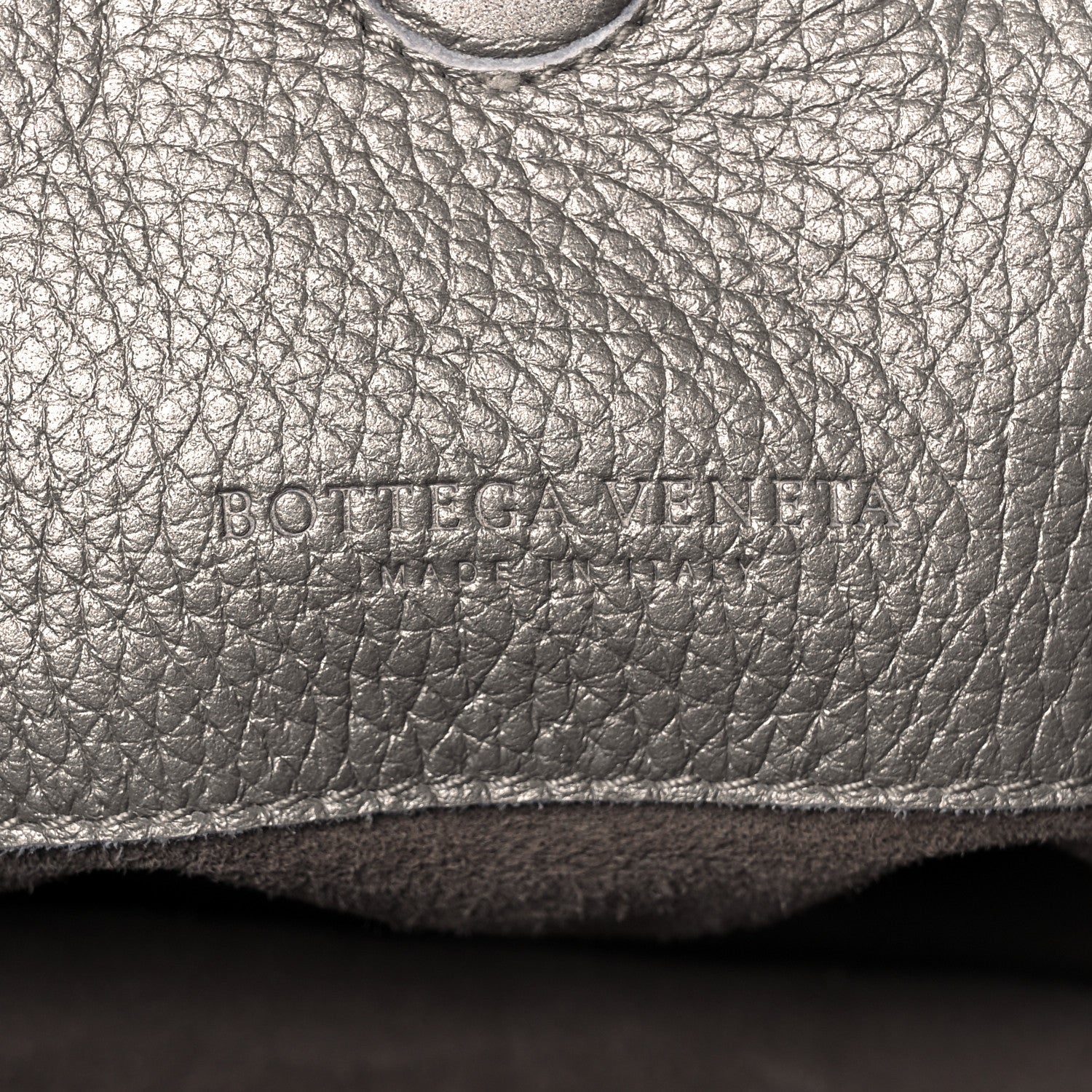Bottega Veneta Metallic Calf Ayers Intrecciato Clutch Silver 6 of 9