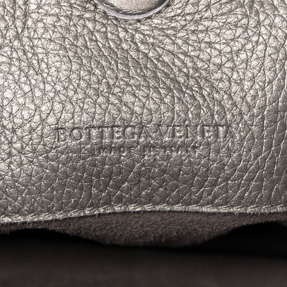 Bottega Veneta Metallic Calf Ayers Intrecciato Clutch Silver 6 of 9