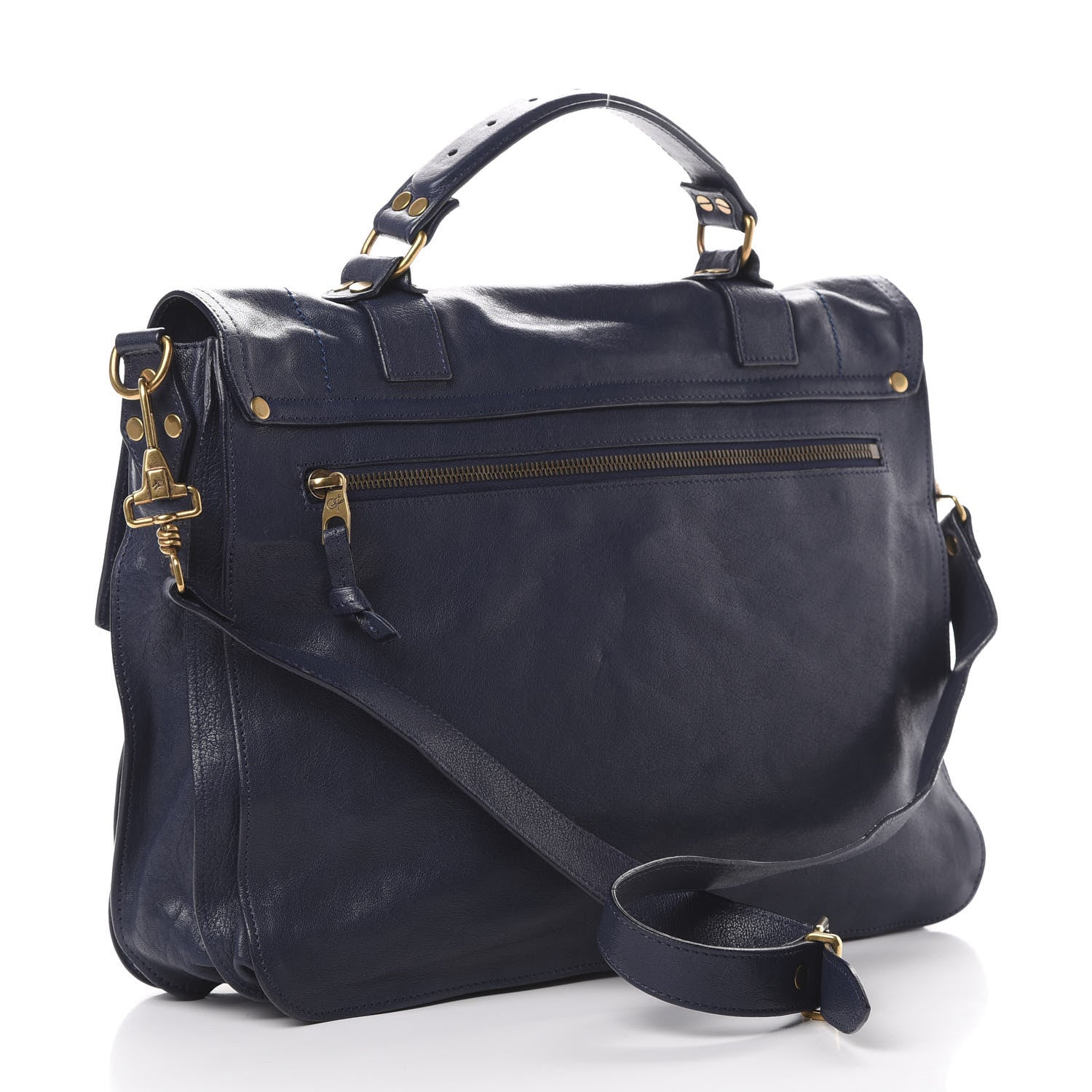 Proenza Schouler Lambskin Large PS1 Satchel Midnight 2 of 10