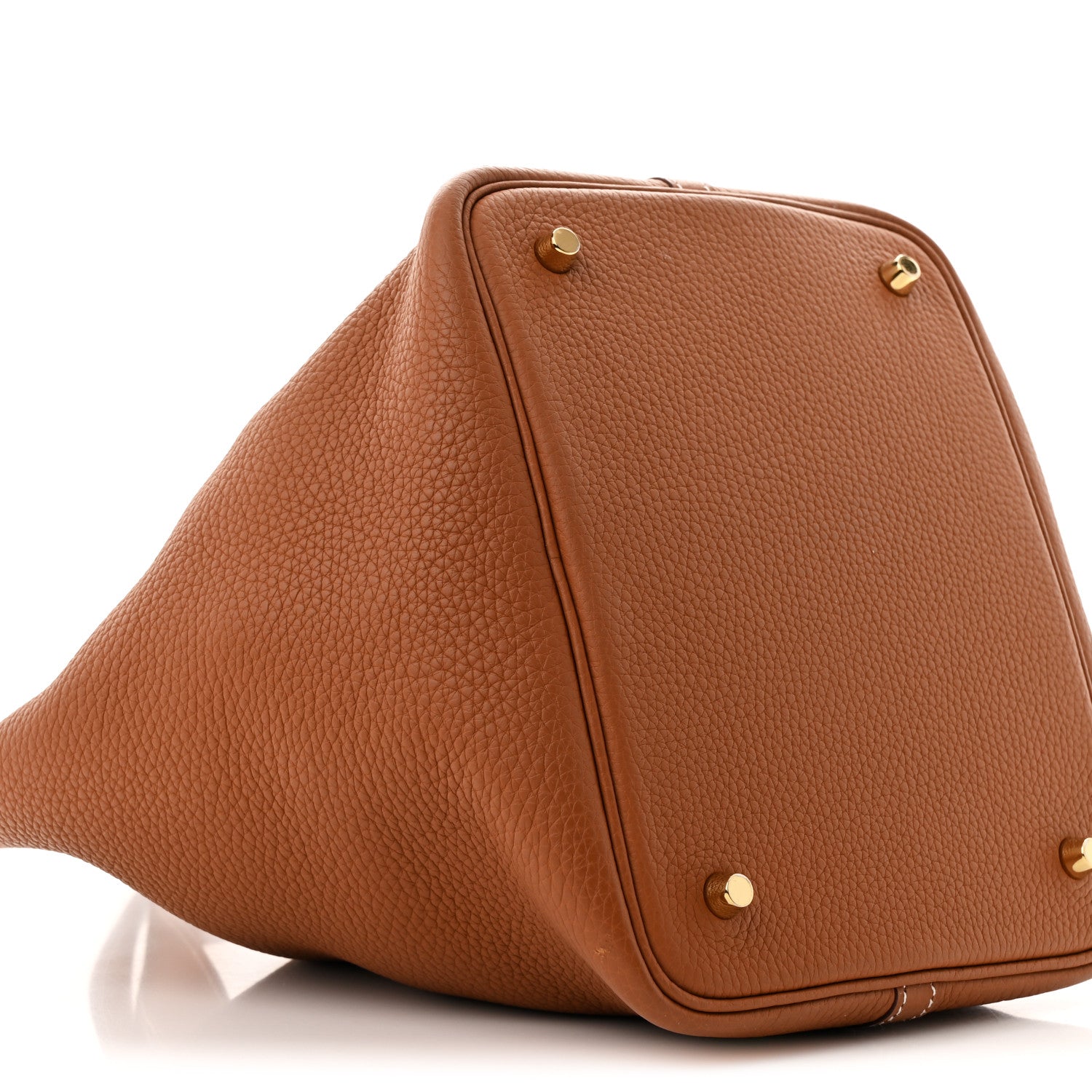 Hermes Taurillon Clemence Picotin Lock 22 MM Gold 9 of 10