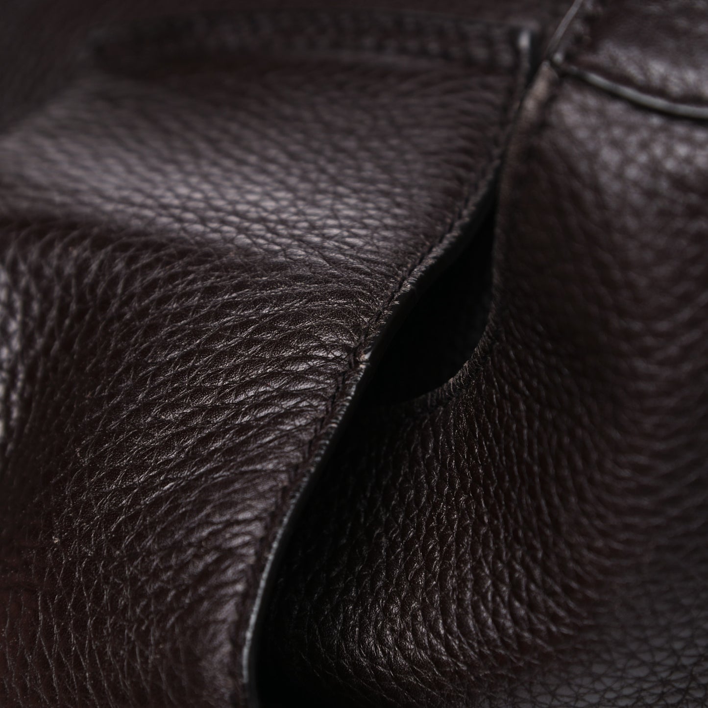 Calfskin Web Medium Dressage Hobo Coffee Brown