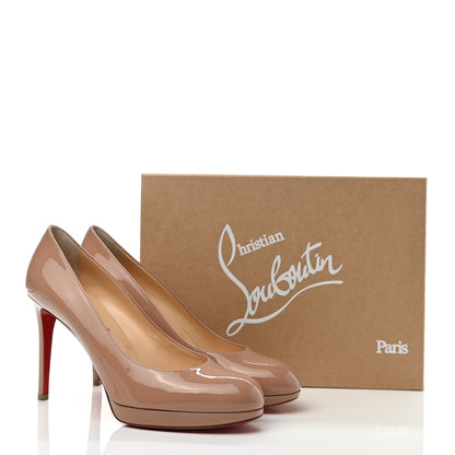 Christian Louboutin Patent New Simple 100 Pumps 39.5 Nude 8 of 8