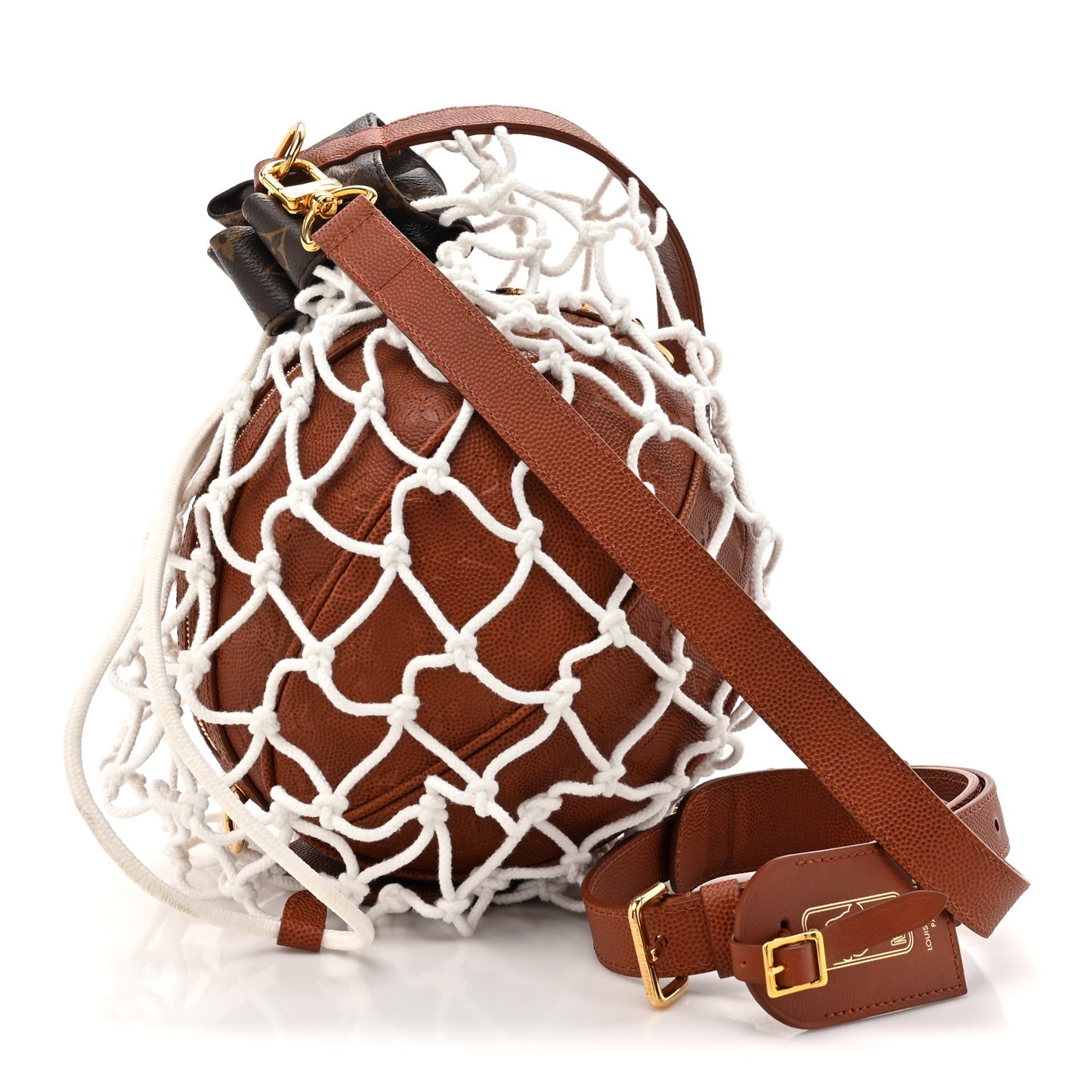 X NBA Monogram Ball in Basket Brick Orange
