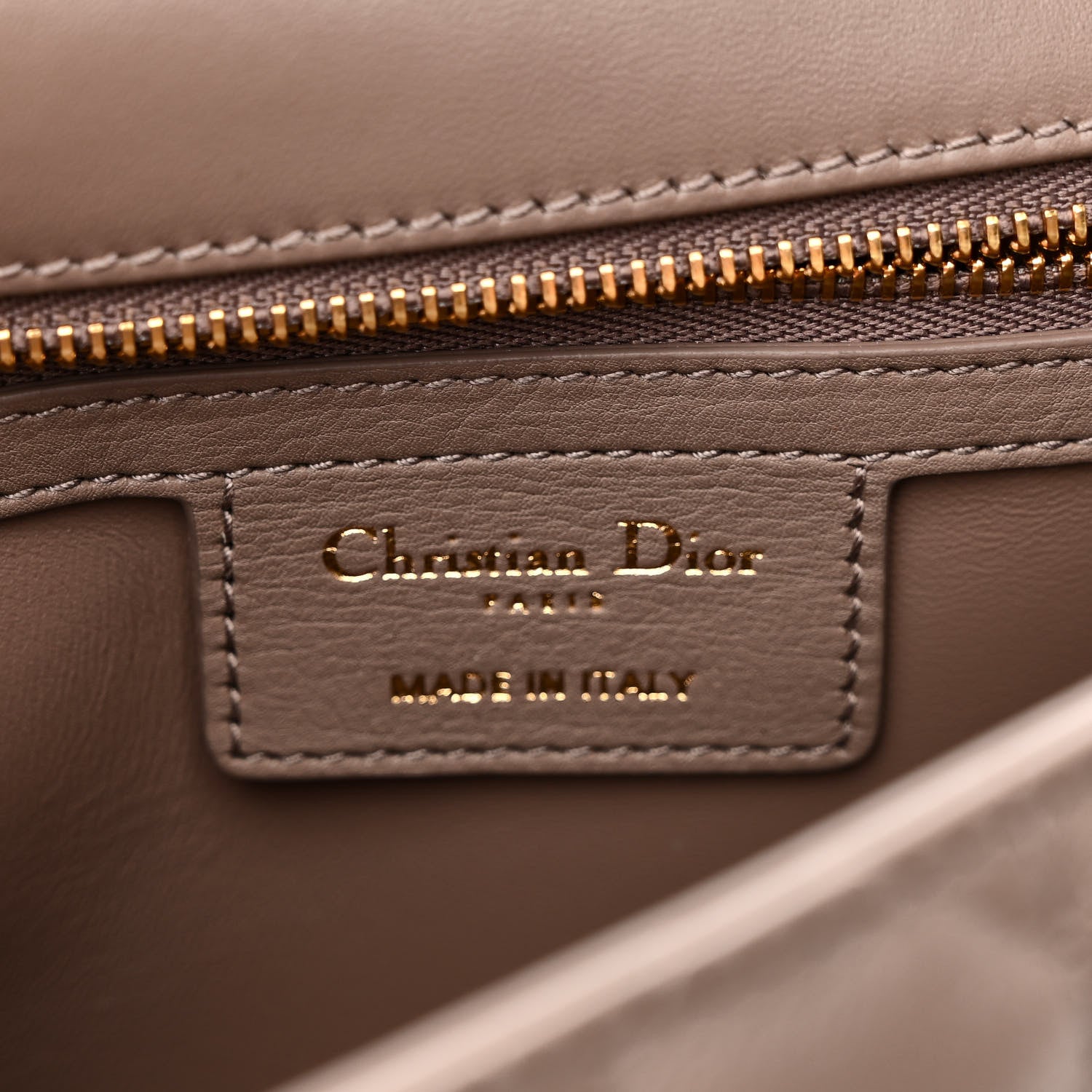 Christian Dior Supple Calfskin Cannage Medium Caro Bag Warm Taupe 6 of 11