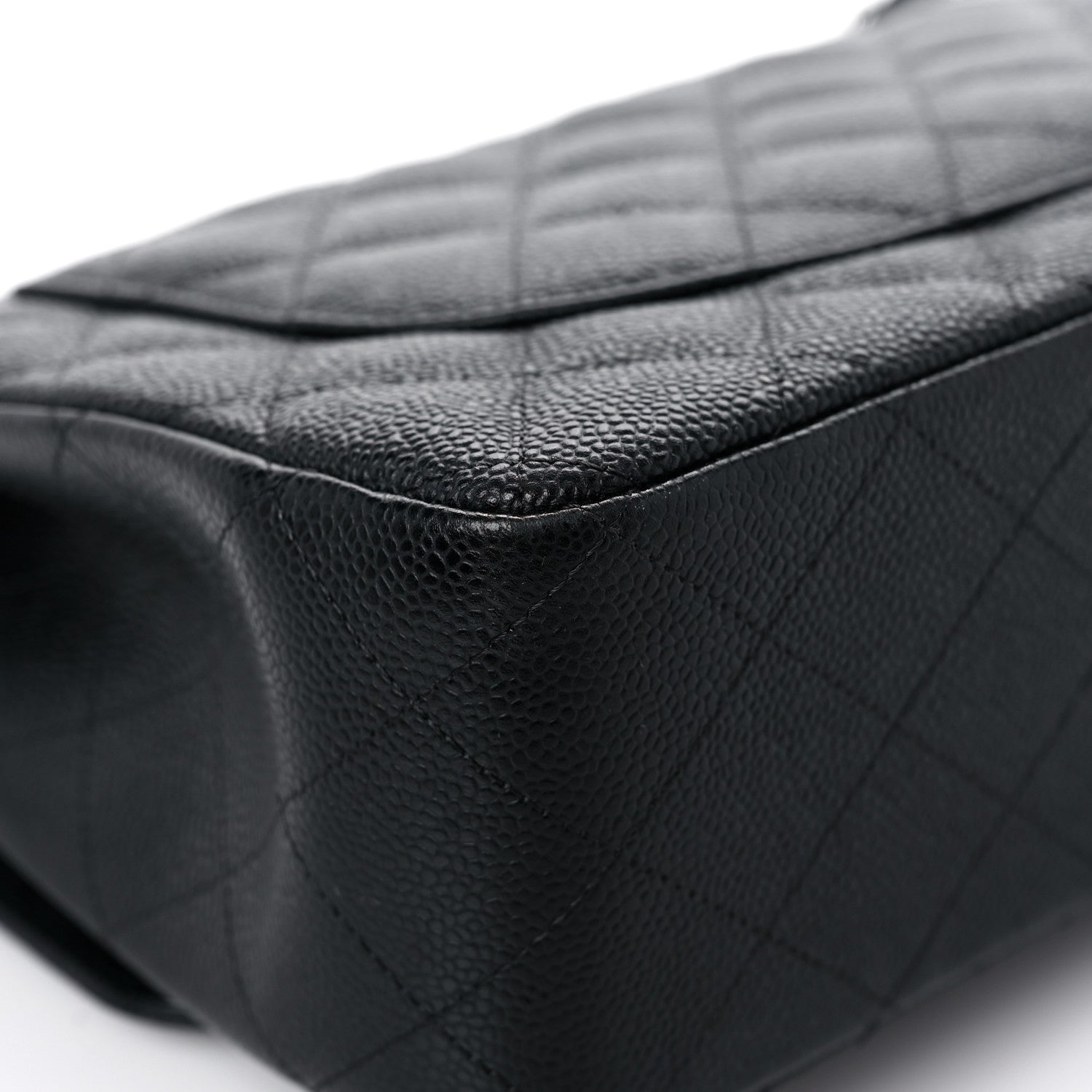 Chanel Caviar Quilted Jumbo Double Flap Black 7 of 13