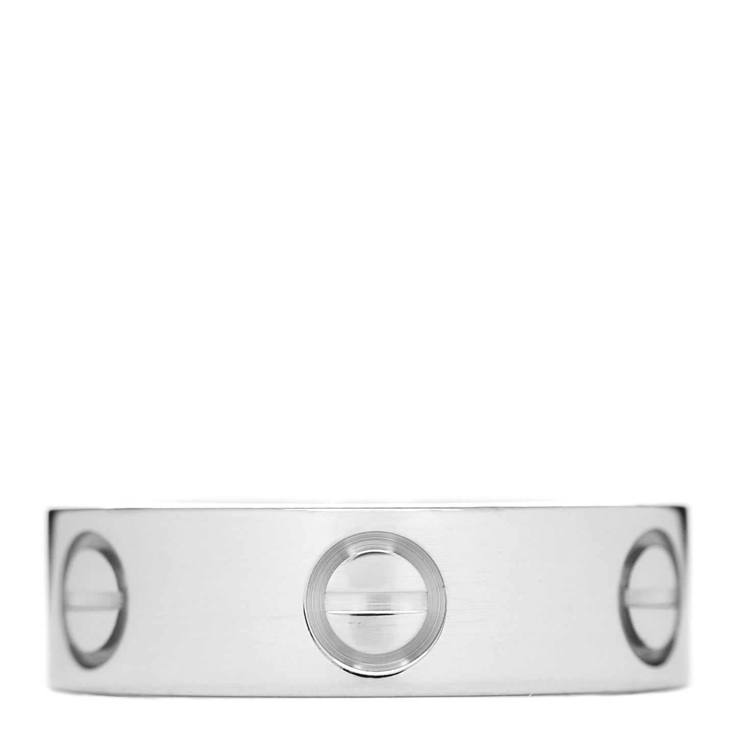 18K White Gold 5.5mm LOVE Ring 50 5.25