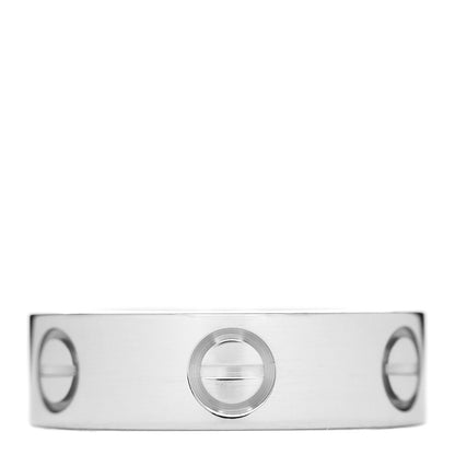Cartier 18K White Gold 5.5mm LOVE Ring 50 5.25 1 of 4