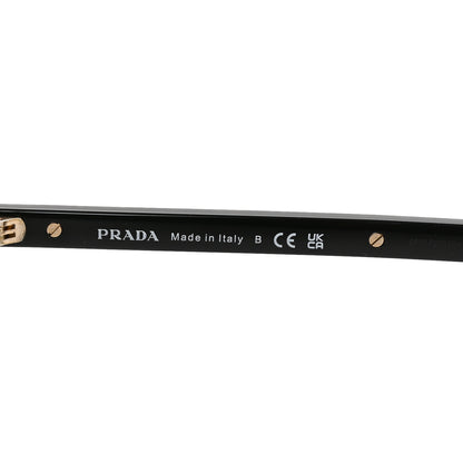 Prada Acetate Iconic Metal Plaque Sunglasses SPR B15 Black 5 of 6