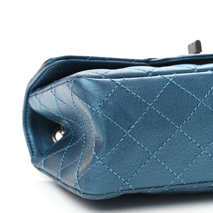 Chanel Metallic Sheepskin Quilted 2.55 Reissue Mini Flap Blue 8 of 9