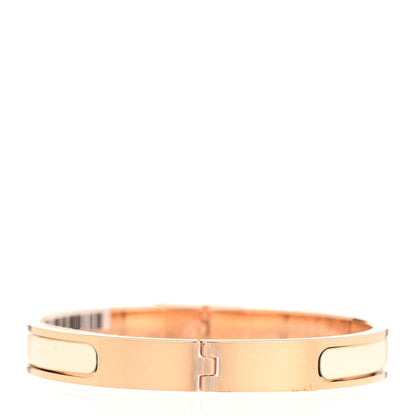 Hermes Enamel Mini Clic Kelly Bracelet PM Creme 3 of 6