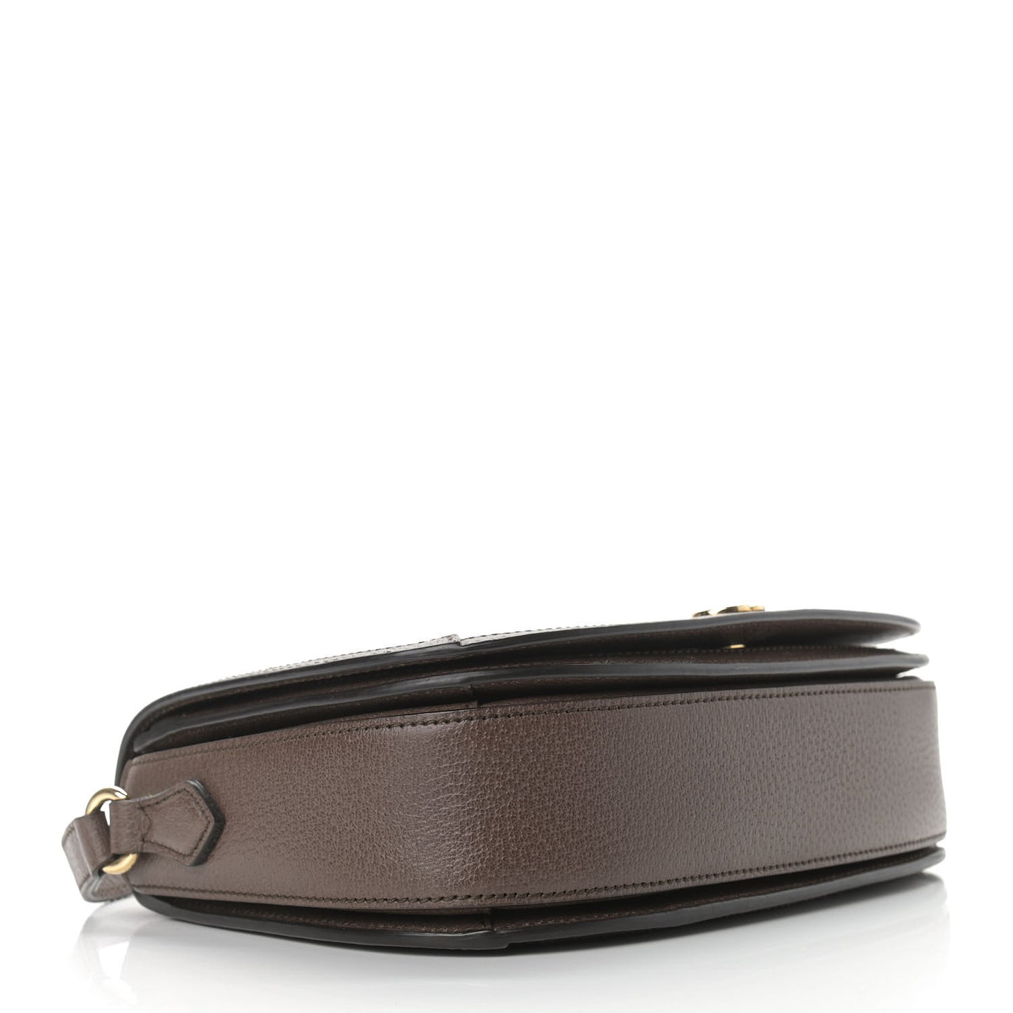 GG Supreme Monogram Web Small Ophidia Flap Messenger Bag Brown