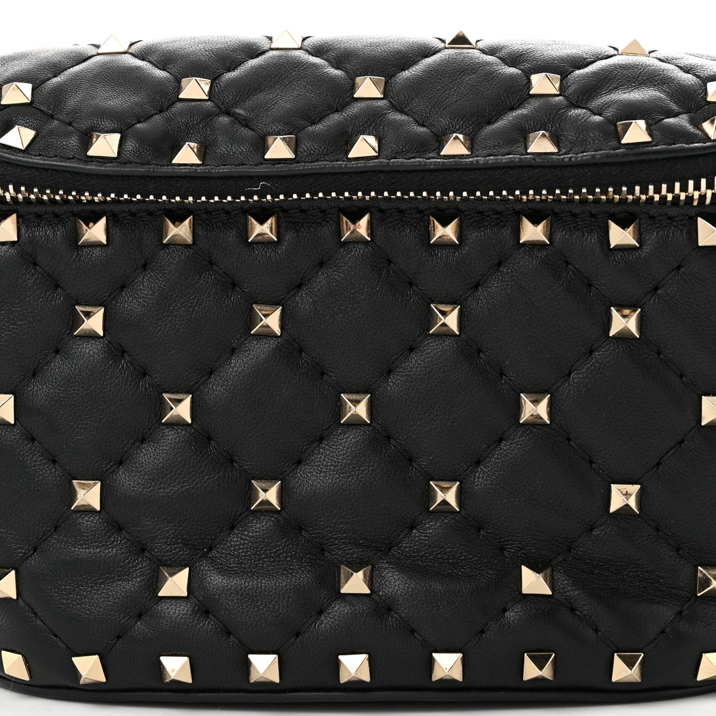 Nappa Rockstud Spike Belt Bag 95 Black