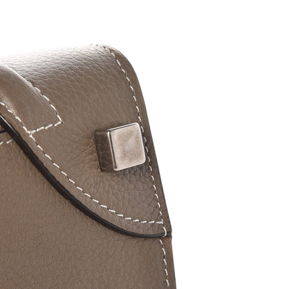 Celine Drummed Calfskin Micro Luggage Souris 11 of 25