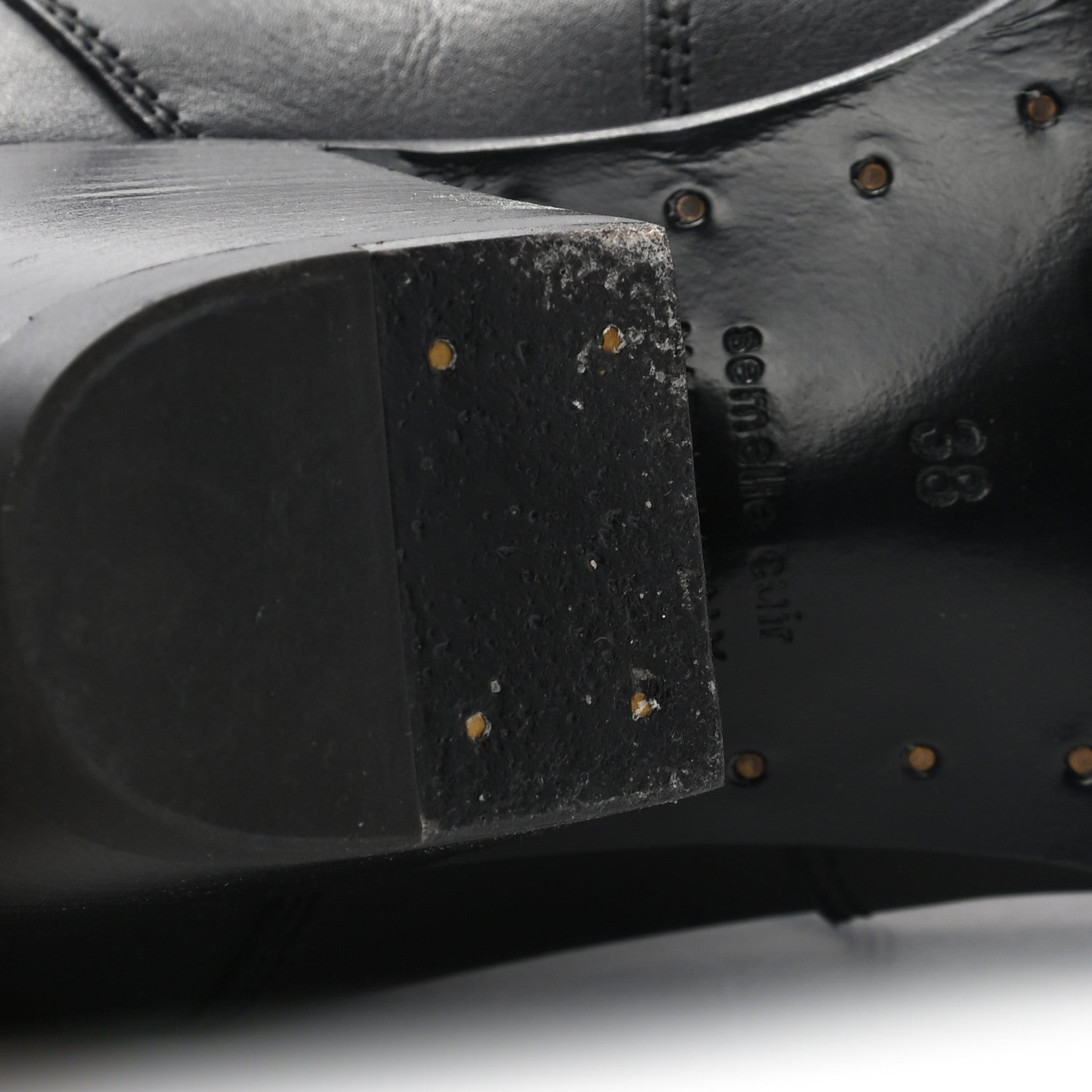 Hermes Calfskin Womens Vegas Ankle Boot 38 Black 8 of 11