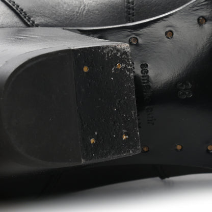 Hermes Calfskin Womens Vegas Ankle Boot 38 Black 8 of 11