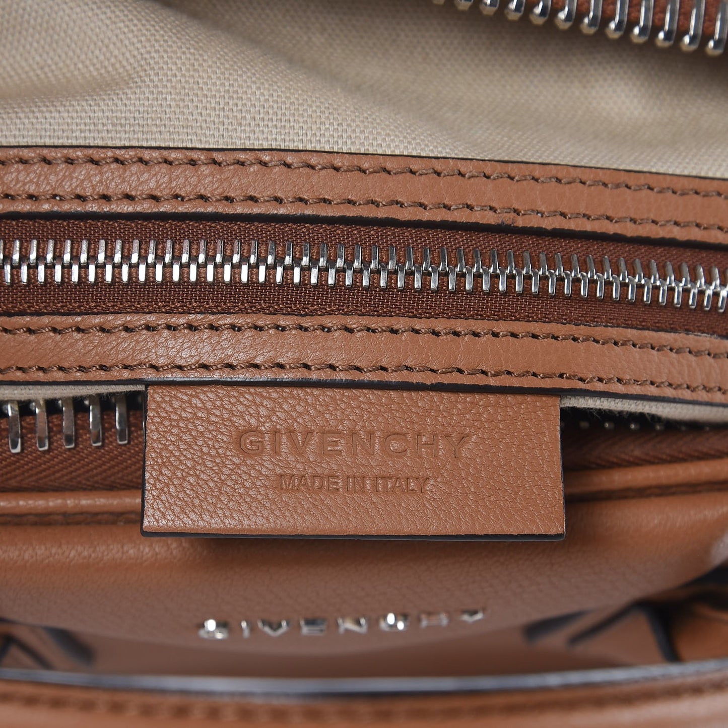 Sugar Goatskin Small Antigona Caramel