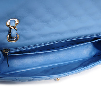 Chanel Lambskin Valentine Charms Medium Flap Baby Blue 5 of 10