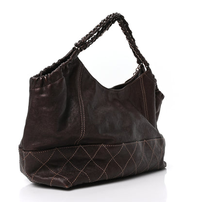 Chanel Metallic Calfskin Baby Coco Cabas Bronze 3 of 10