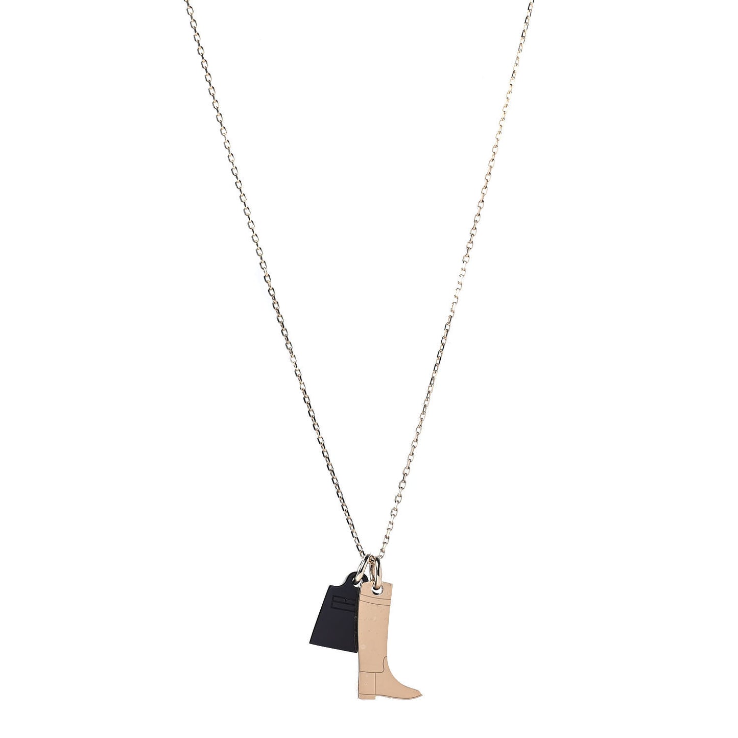 Permabrass Buffalo Horn Amulette Maroquinier PM Pendant Necklace