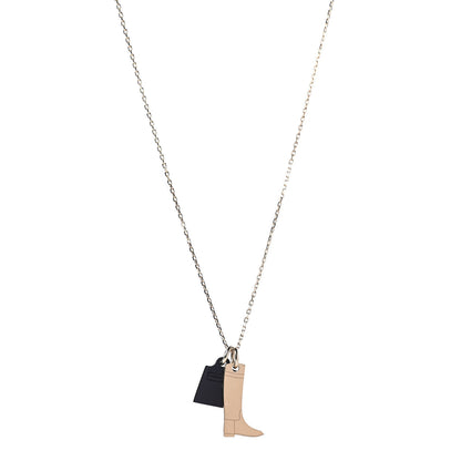 Hermes Permabrass Buffalo Horn Amulette Maroquinier PM Pendant Necklace 1 of 4