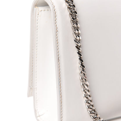Saint Laurent Smooth Calfskin Small Monogram Kate Satchel Optical White 12 of 15