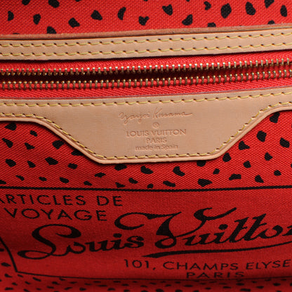 Louis Vuitton Monogram Kusama Waves Neverfull MM Red 5 of 7