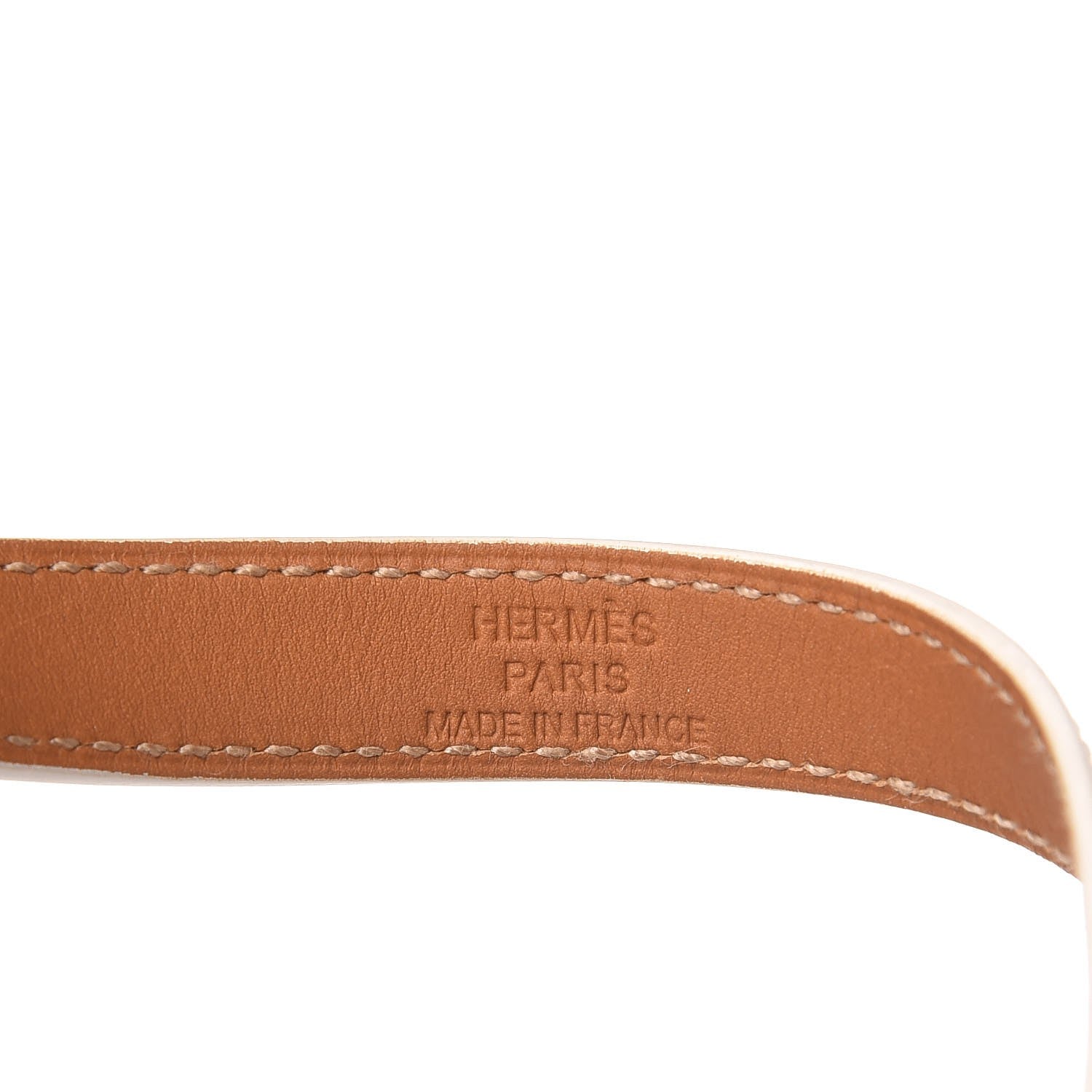Hermes Epsom Kelly Double Tour Bracelet S White 3 of 4