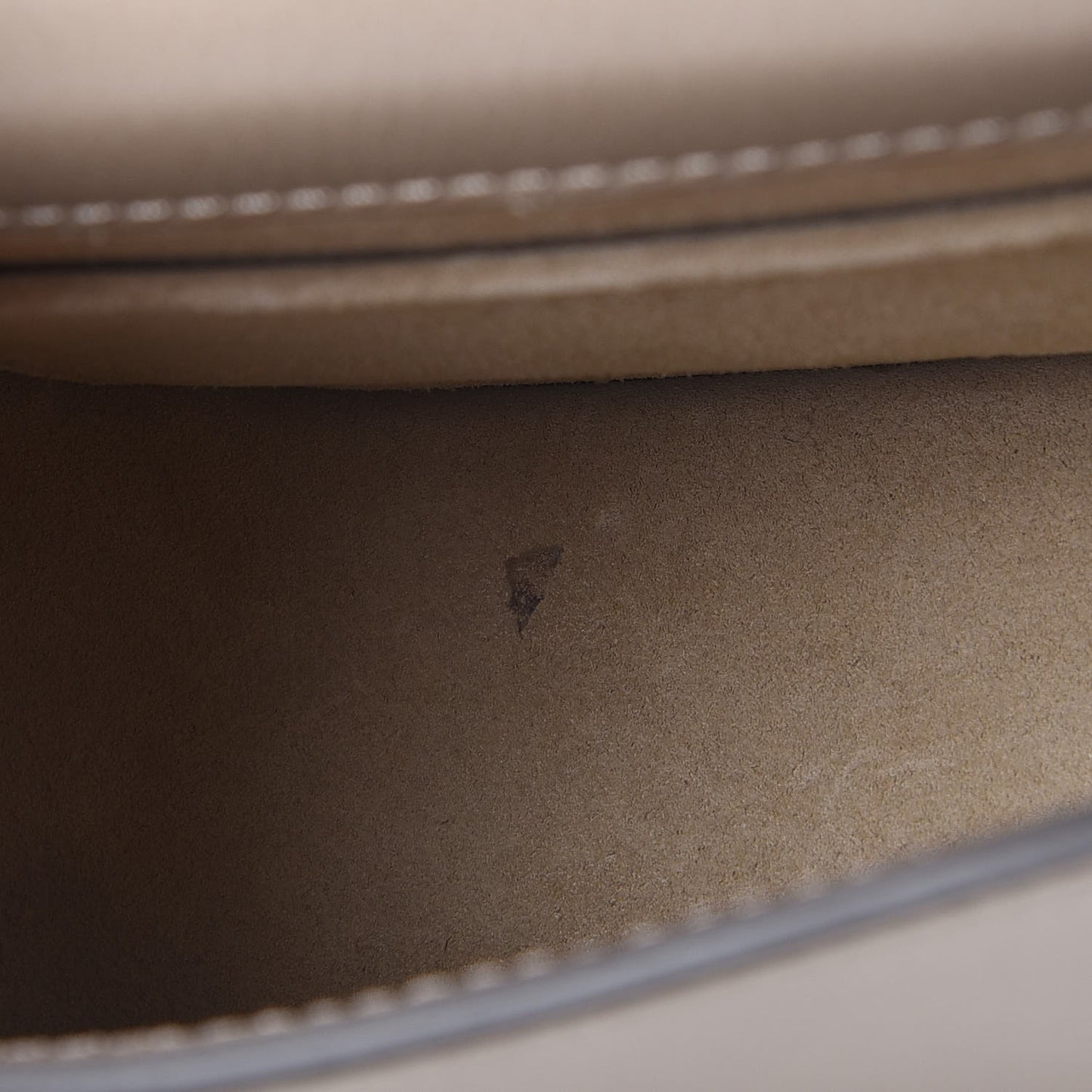 Calfskin Suede Small Nile Bracelet Bag Motty Grey