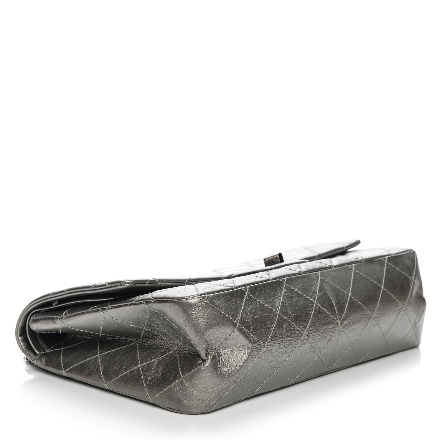 Chanel Metallic Aged Calfskin Quilted 2.55 Reissue 227 Flap Silver 4 of 8