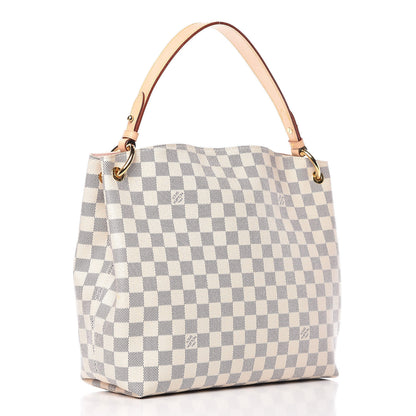 Louis Vuitton Damier Azur Graceful PM Rose Ballerine 3 of 13
