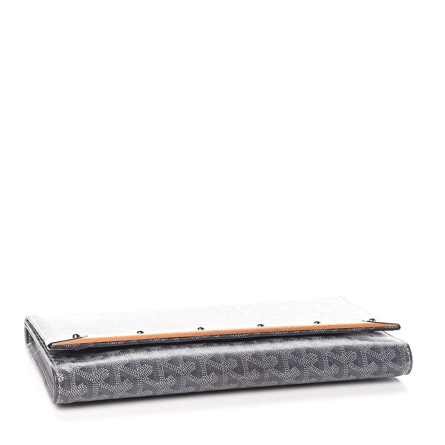 Goyard Goyardine Monte Carlo Bois Clutch Grey 3 of 7