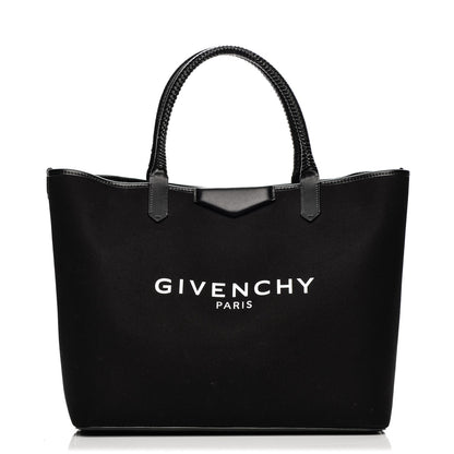 Givenchy Canvas Medium Antigona Logo Tote Black 1 of 5