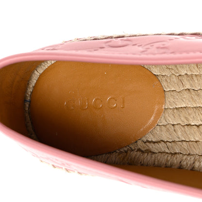 Gucci Guccissima Signature Espadrilles 37.5 Rose Baby Candy 7 of 12