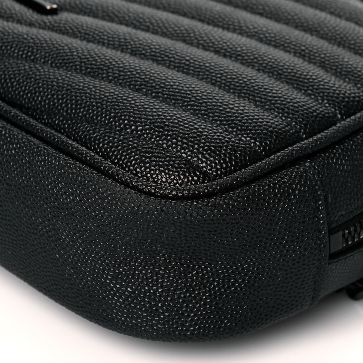 Saint Laurent Grain De Poudre Matelasse Monogram Mini Lou Camera Bag Black 10 of 10