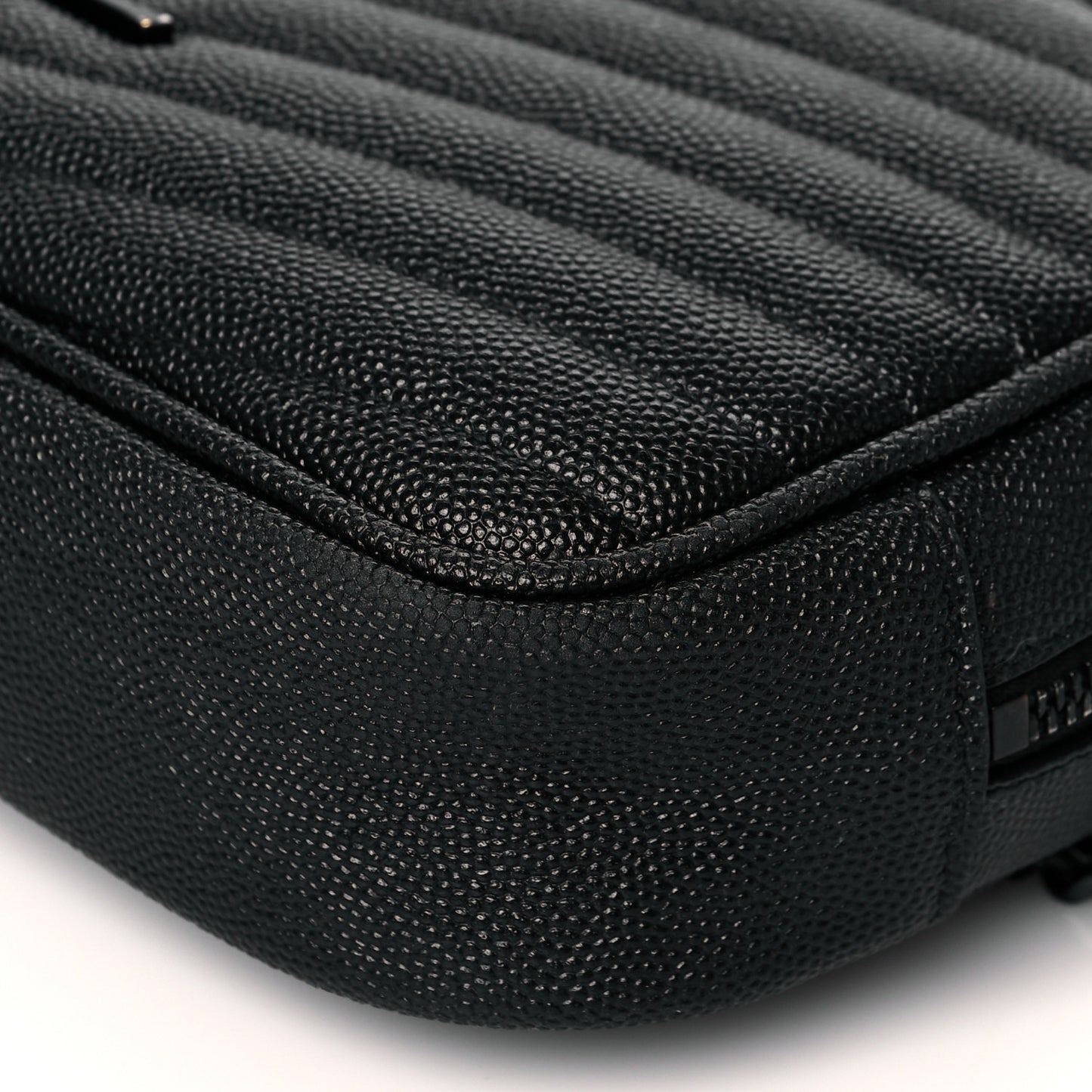 Grain De Poudre Matelasse Monogram Mini Lou Camera Bag Black