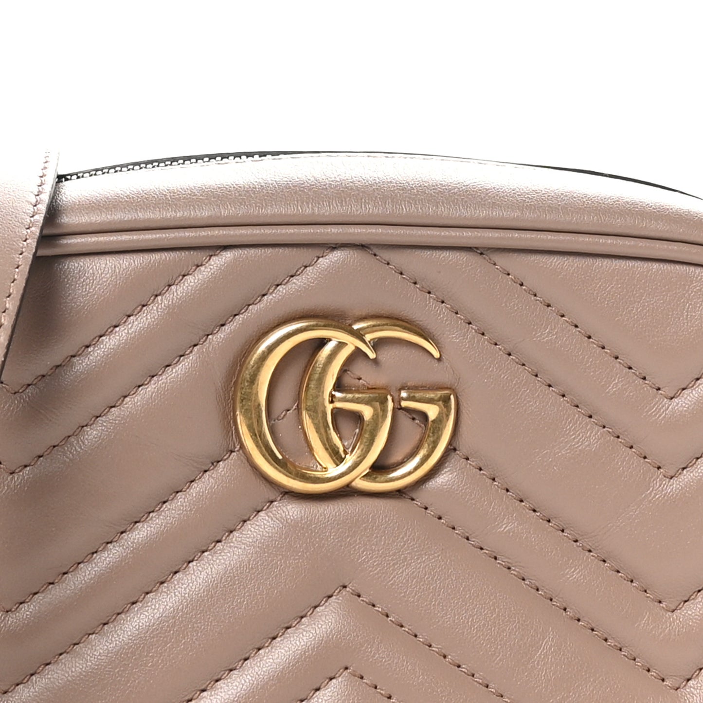 Calfskin Matelasse Mini GG Marmont Chain Shoulder Bag Porcelain Rose