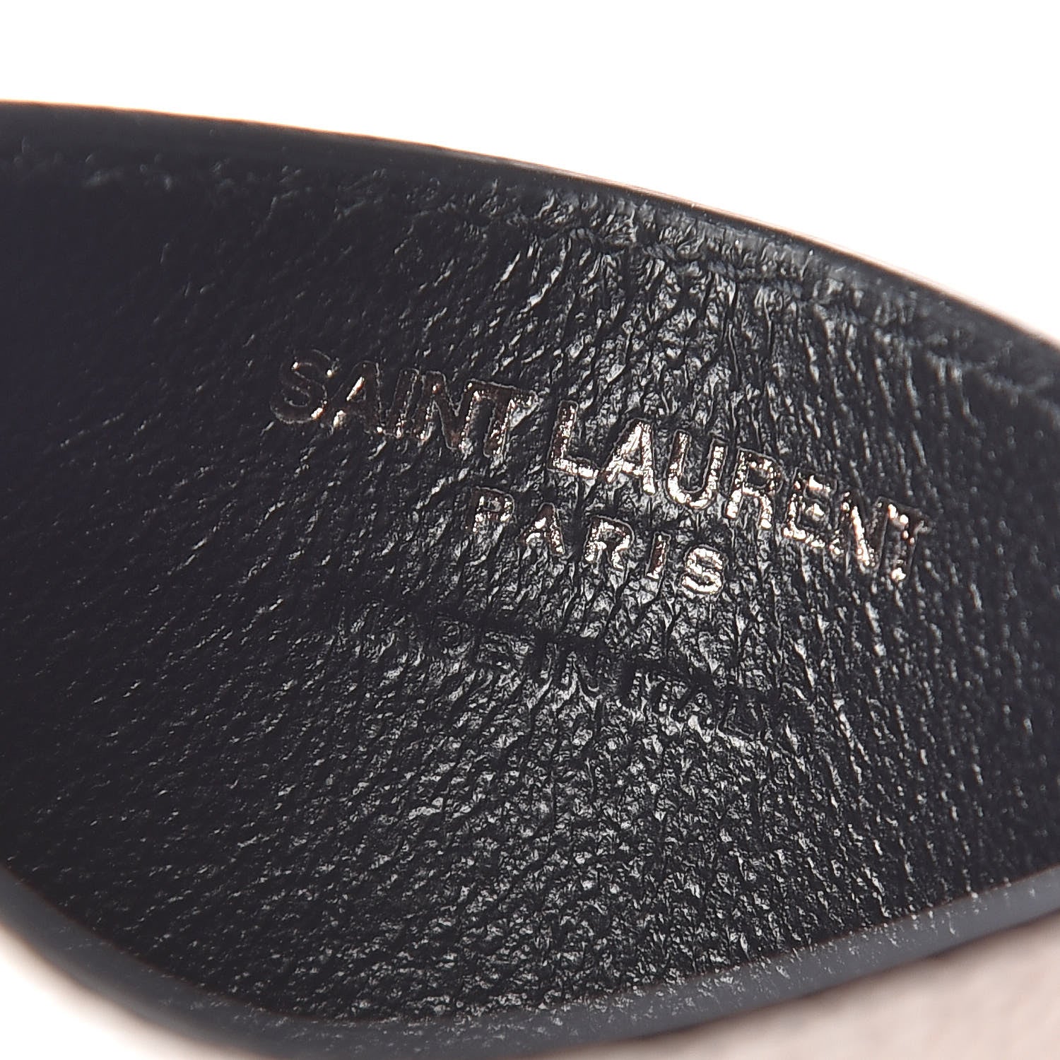 Saint Laurent Grain De Poudre Geo Print Card Case White Black 6 of 8