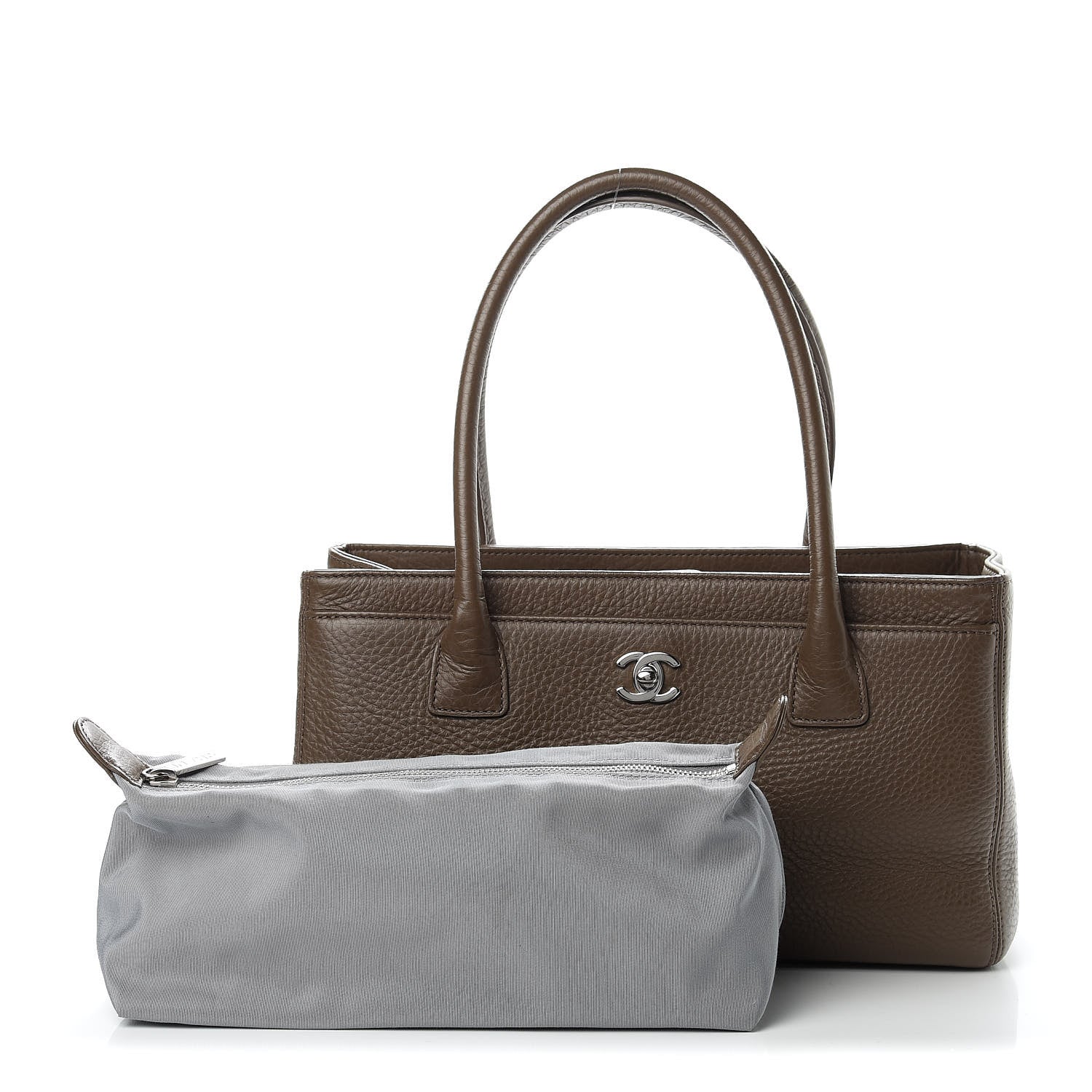 Chanel Calfskin Small Cerf Executive Shopper Tote Brown 1 of 13