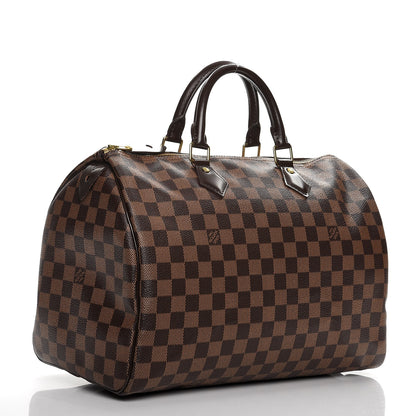 Louis Vuitton Damier Ebene Speedy 35 3 of 9