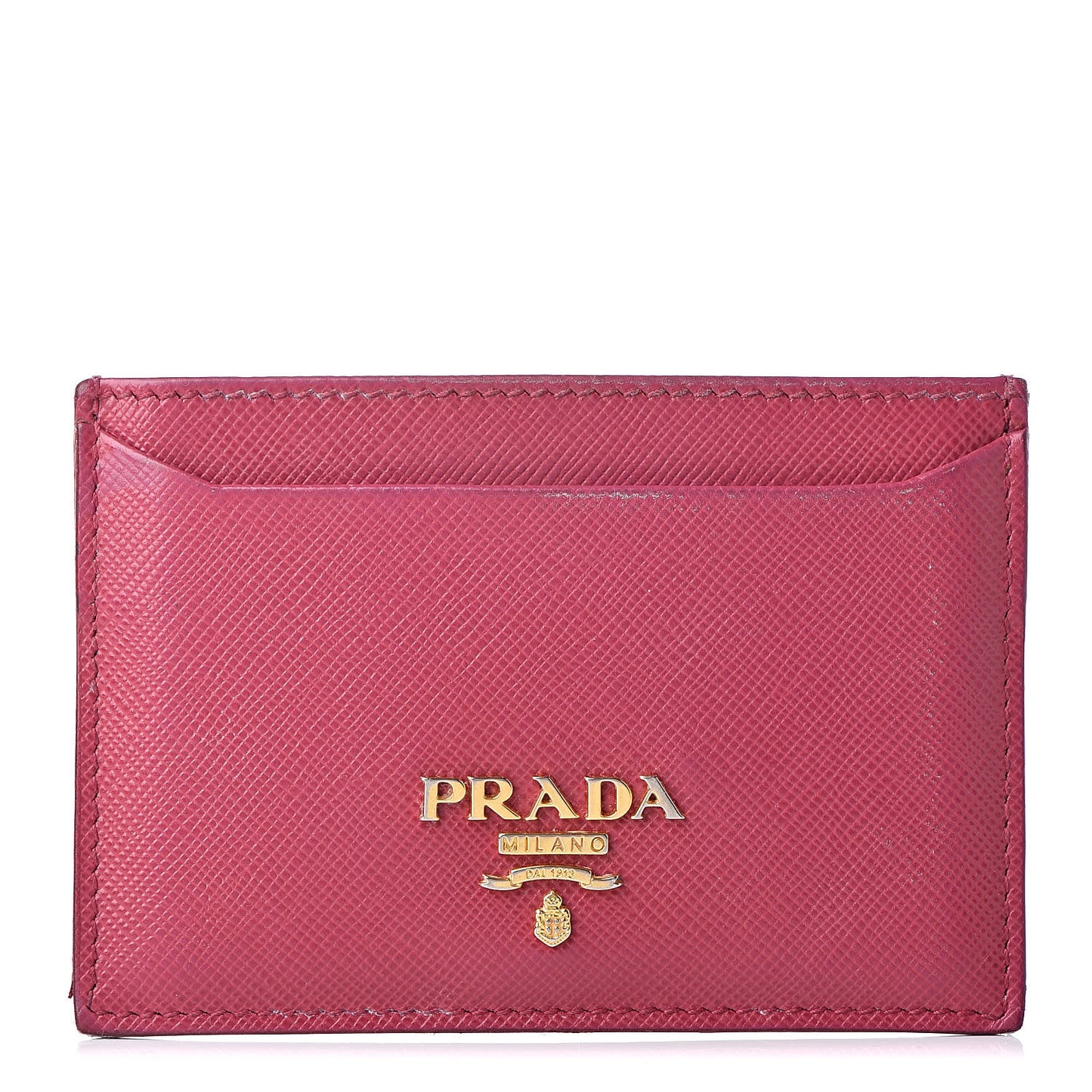 Saffiano Metal Card Case Peonia
