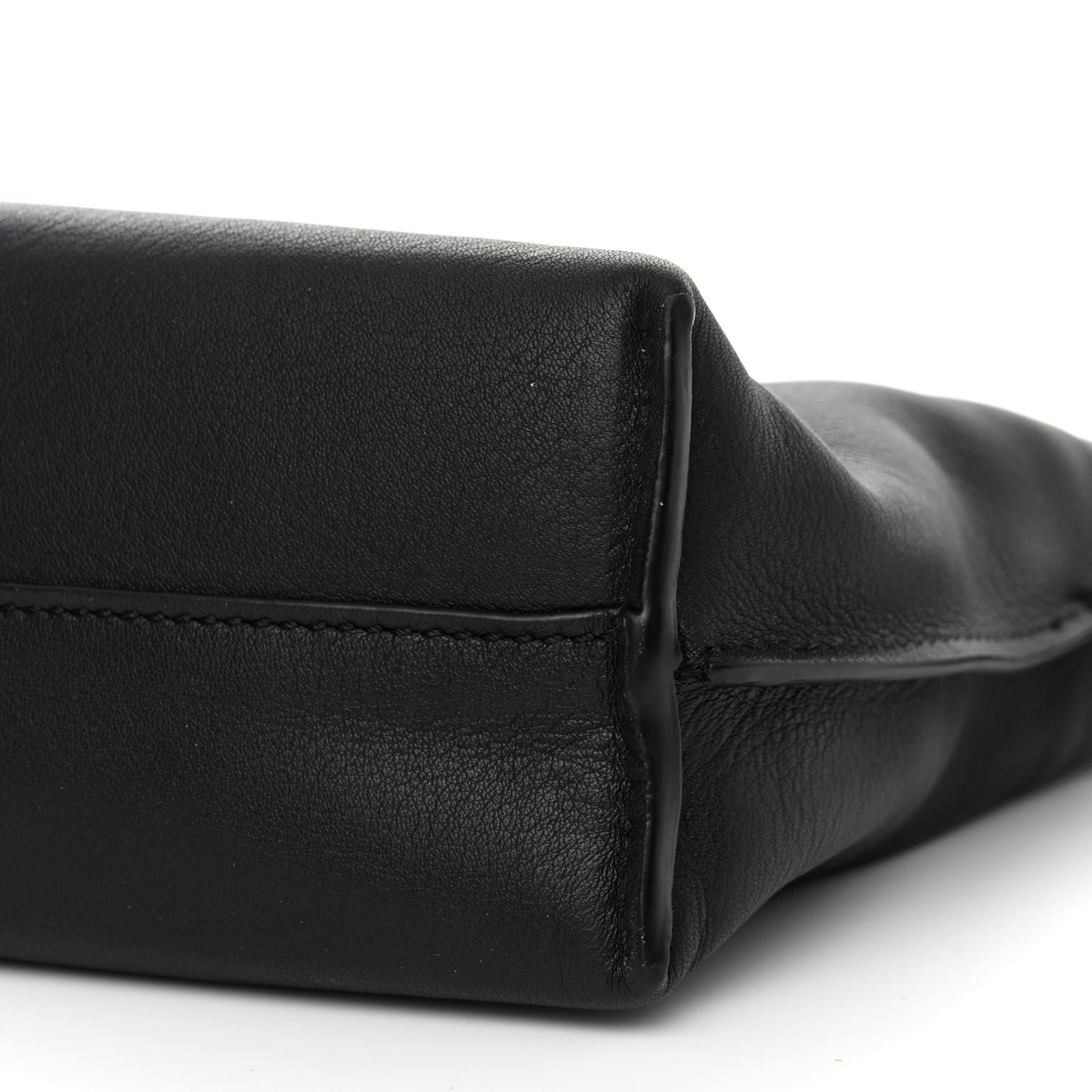 Calfskin Mini Flamenco Knot Clutch Black