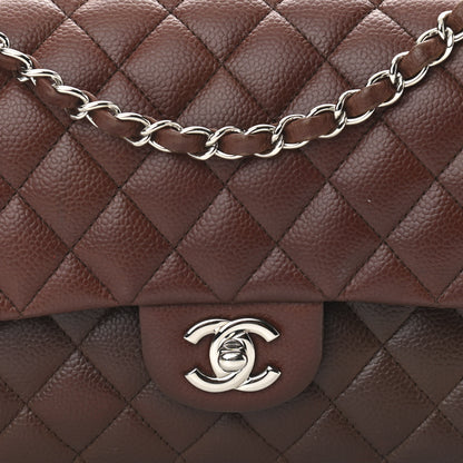Chanel Caviar Quilted Medium Double Flap Burgundy 8 of 13