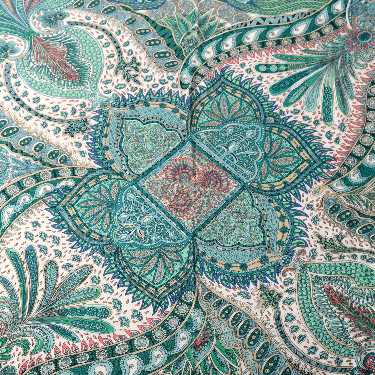 Hermes Cashmere Silk Le Jardin De La Maharani Shawl 140 757088