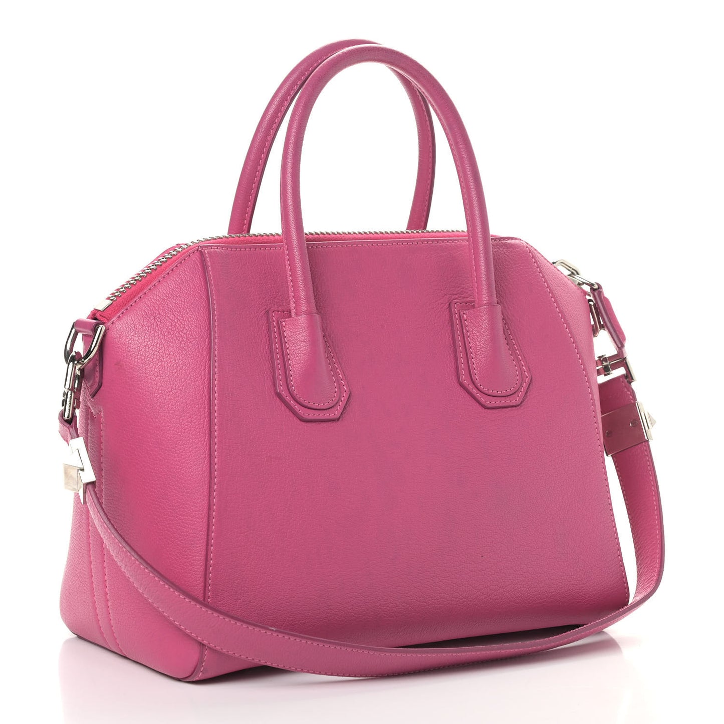 Sugar Goatskin Small Antigona Fuchsia