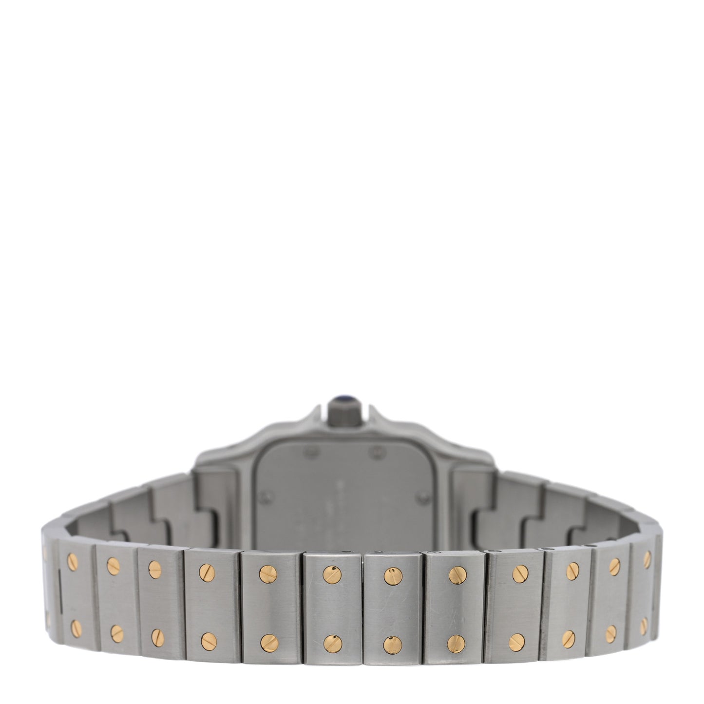 Stainless Steel 18K Yellow Gold 24mm Santos De Cartier Galbee Quartz Watch